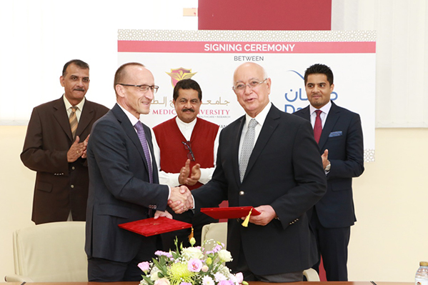 Daman CEO Dr Michael Bitzer Visits Thumbay Medicity