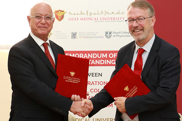 Gulf Medical University Signs Mou With the Federation of the Royal College of Physicians Uk