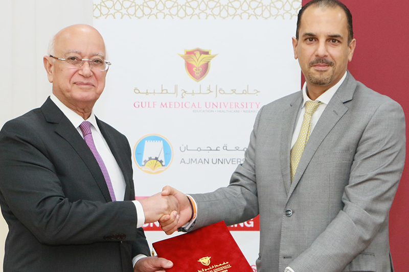 Gulf Medical University Signs Mou With Ajman University for Collaboration in Academics, Research