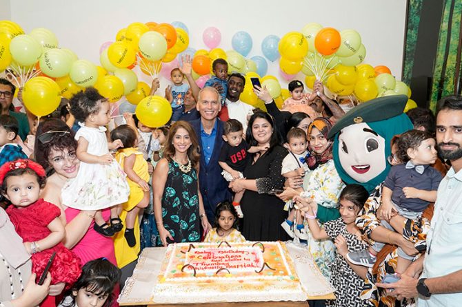 Thumbay University Hospital Celebrates First Birthday Bash for 150 Little Superstars