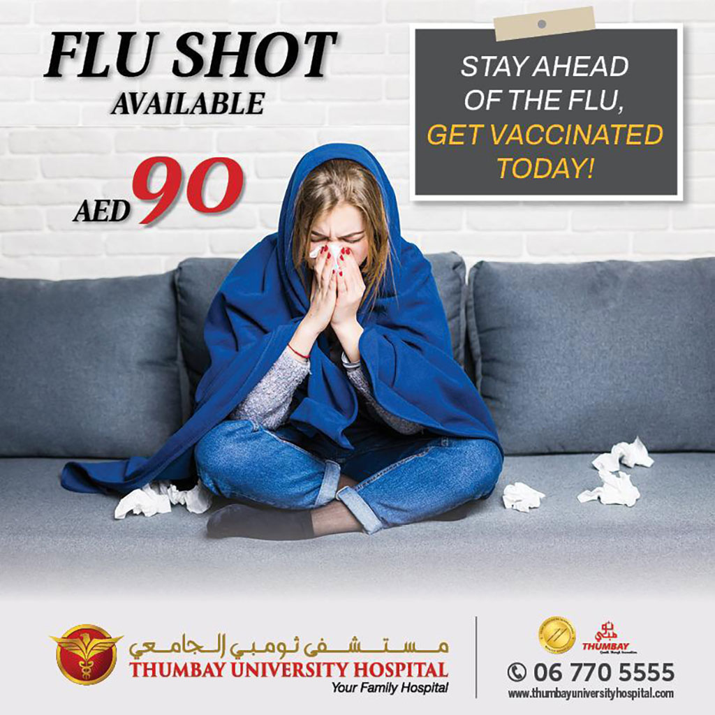 Flu Shot Available @ AED 90